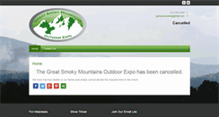 Desktop Screenshot of greatsmokymountainsoutdoorexpo.com