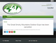 Tablet Screenshot of greatsmokymountainsoutdoorexpo.com